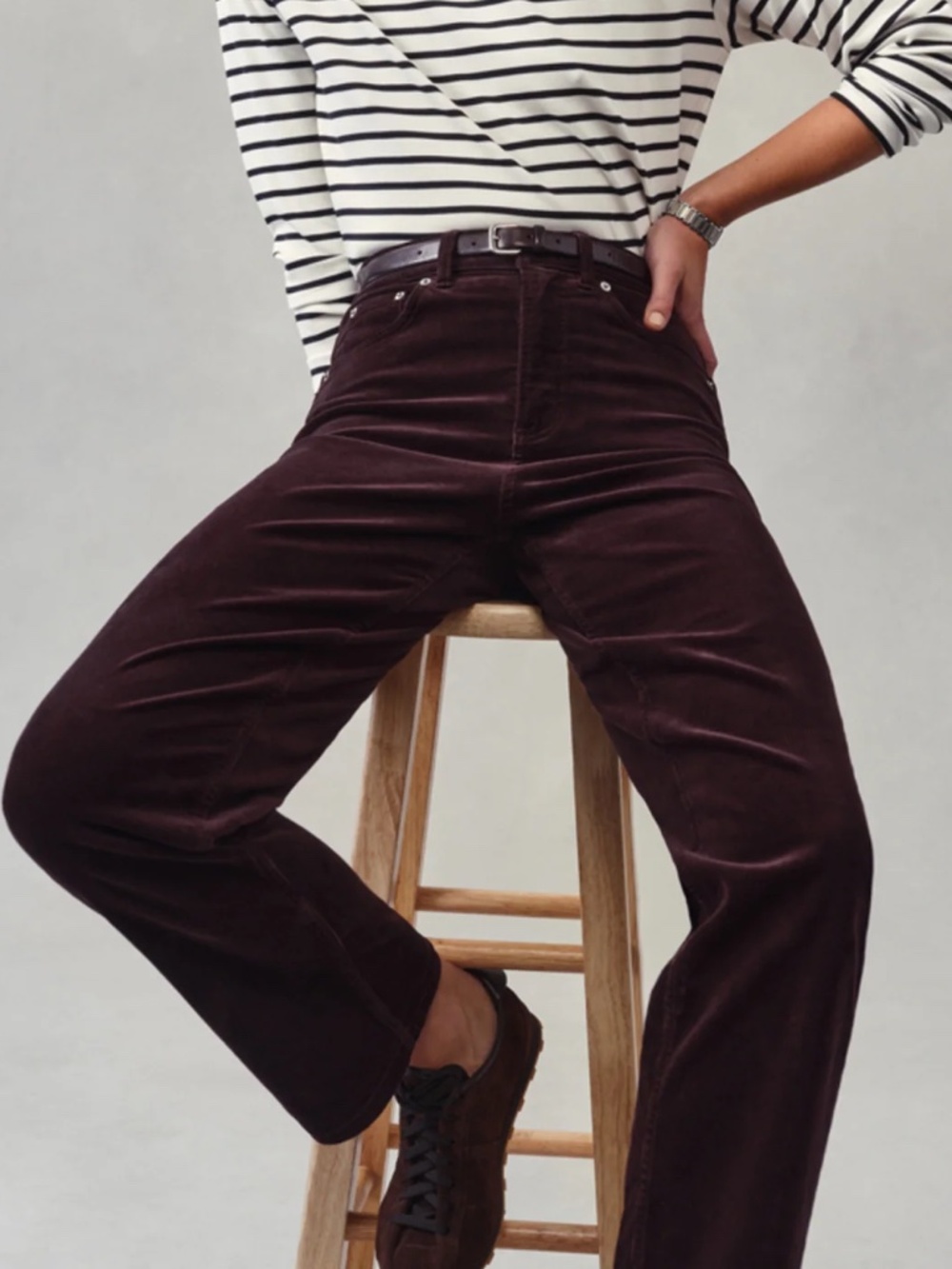 NWT SPANX Authentic 360 Corduroy 90s Straight Leg Jeans - L
